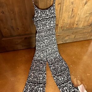 Stylish Black and White Jumpsuit